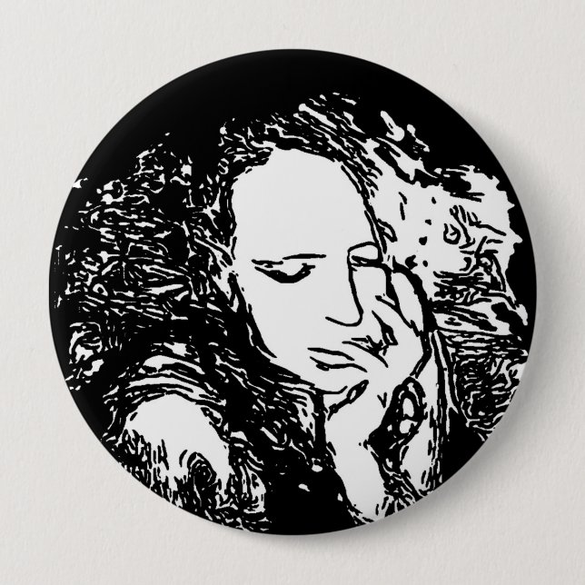 Bad Habit 4 Inch Round Button (Front)