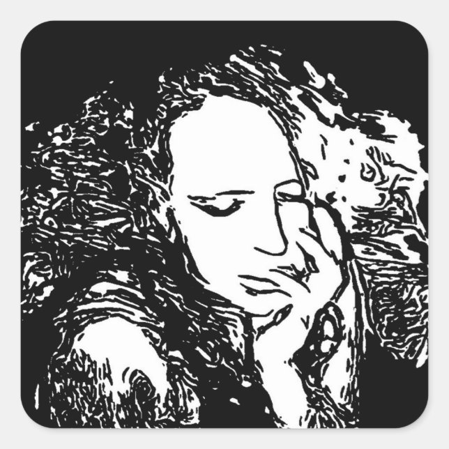 Bad Habit Square Sticker (Front)