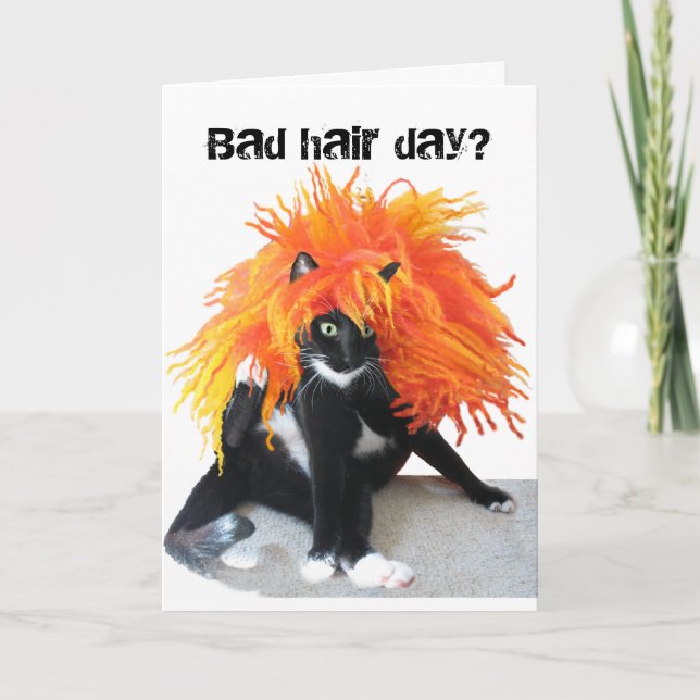 Bad hair day card (Front)