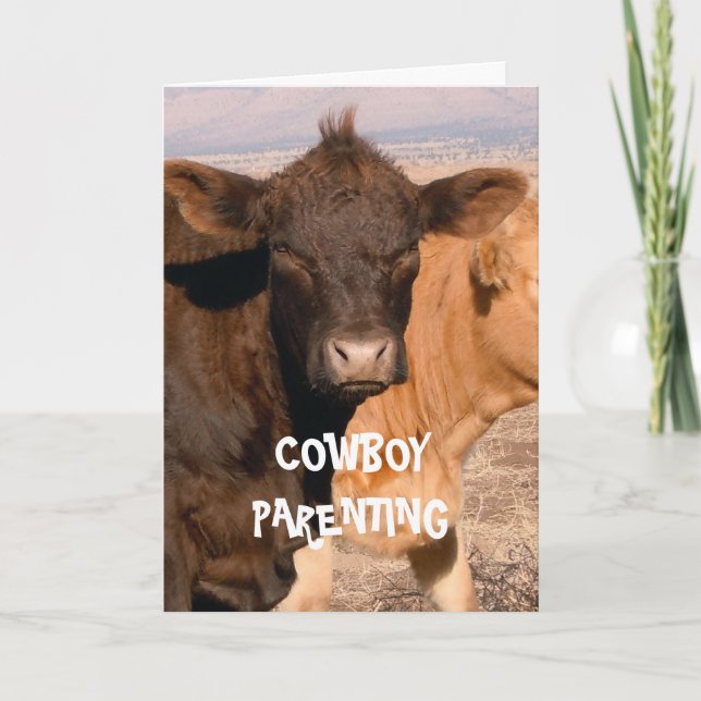 Bad Hair Day - Cowboy Parenting Card (Front)