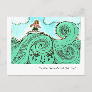 Bad Hair Day Postcard