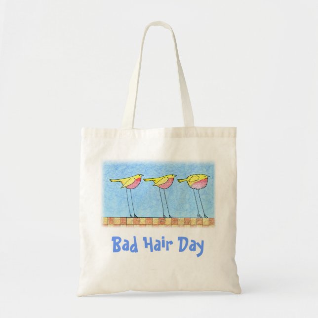 Bad Hair Day Tote Bag (Front)