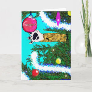 bad kitty! holiday card