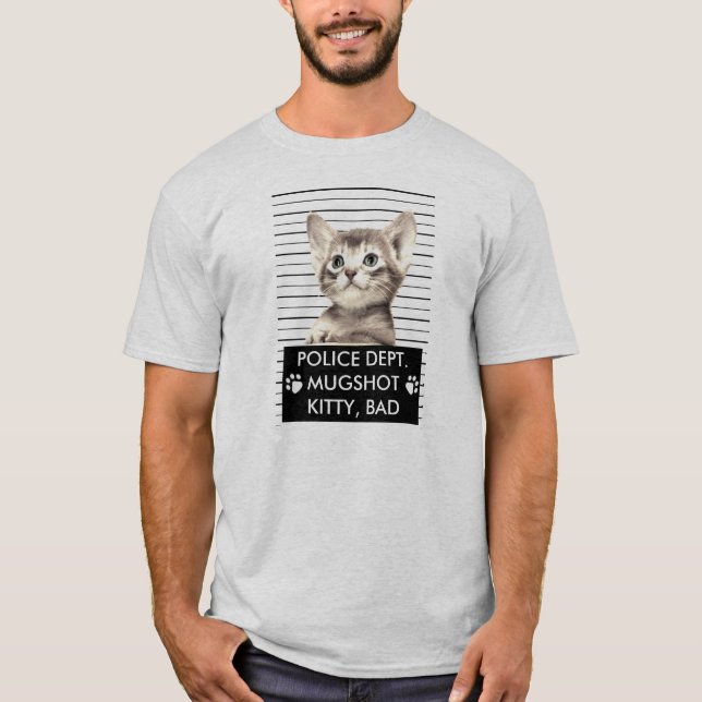 BAD KITTY MUGSHOT T-SHIRT (Front)