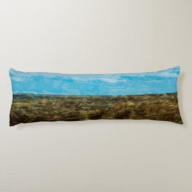 Bad Lands National Park South Dakota Abstract Body Pillow (Back)