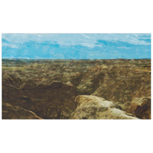 Bad Lands National Park South Dakota Abstract Tablecloth
