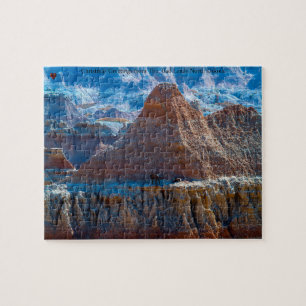 Bad Lands North Dakota Jigsaw Puzzle
