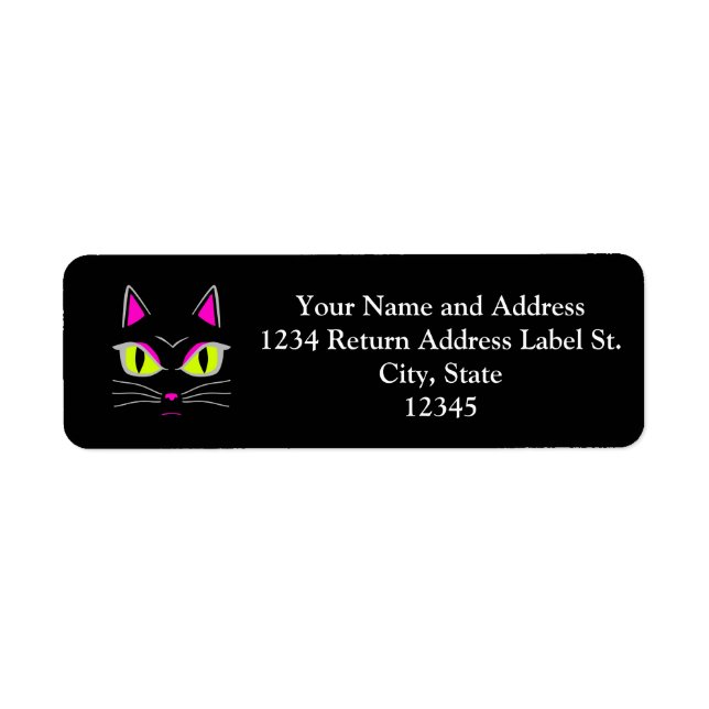 Bad Mad Black Kitty Cat Halloween (Front)
