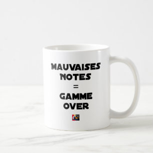 BAD MARKS = RANGE OVER - Word games Coffee Mug