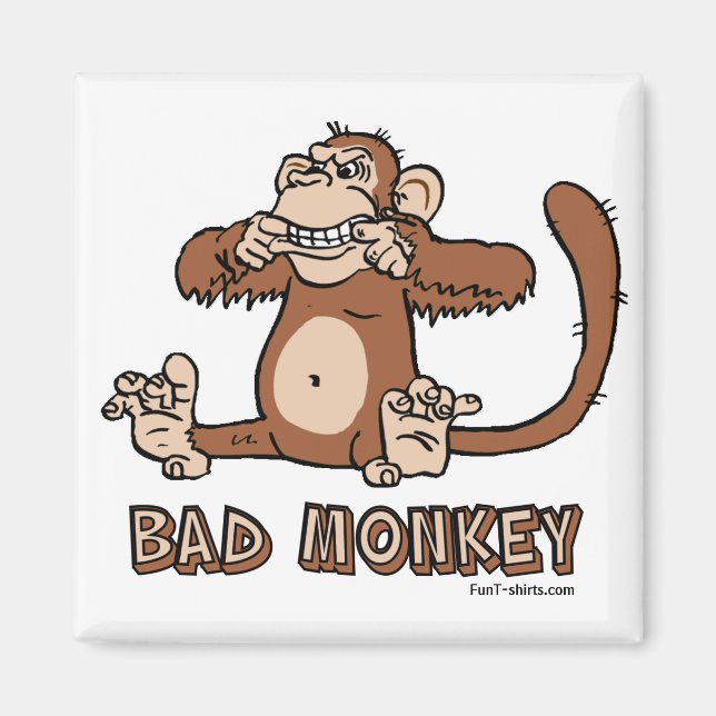 Bad Monkey magnet (Front)