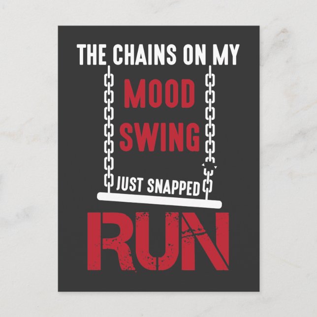 Bad Mood Funny Sarcastic Moody Humour Postcard (Front)