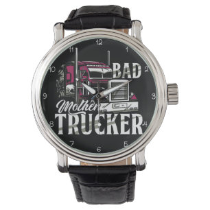 Bad Mother Trucker Purple Power Watch
