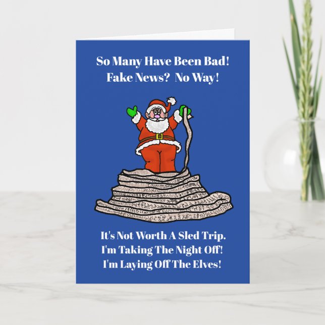 Bad News  Political Christian Christmas Card (Front)