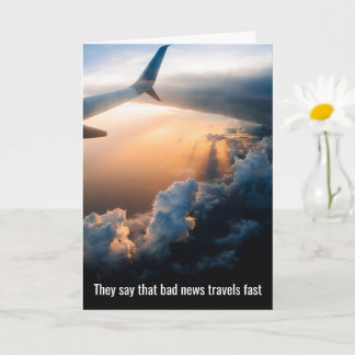 Bad News Travels Fast, Good News Faster, Congrats! Card