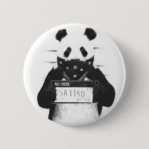 Bad panda 2 inch round button