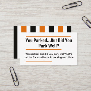 Bad Parking Business Card