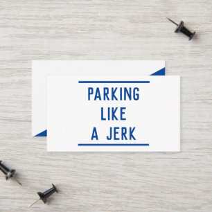 Bad Parking Calling Card