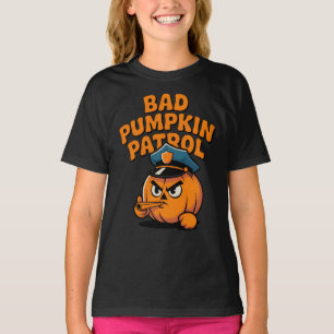 Bad Pumpkin Patrol Funny Halloween Cute Halloween T-Shirt