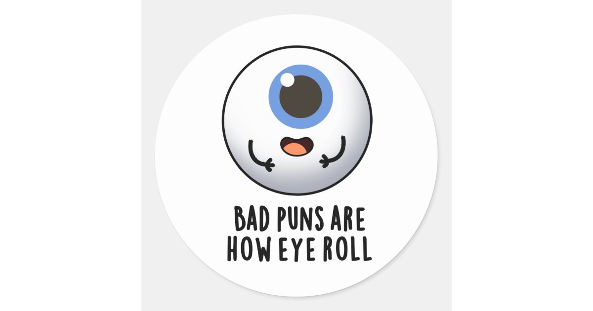 Funny Badge Reel Bad Puns Are How Eye Roll Badge Holder With