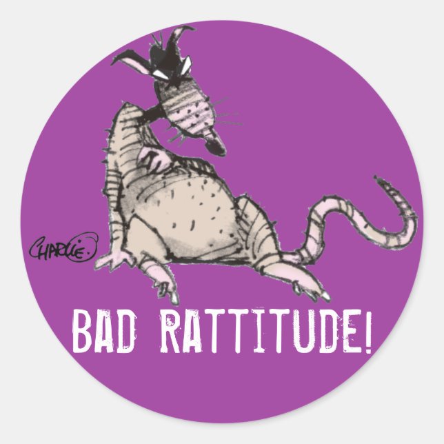 Bad Rattitude Sticker (Front)