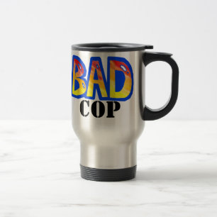 Bad Red to Orange Airbrush Blue fill Trans Travel Mug
