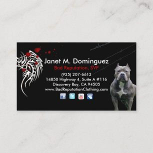 Bad Reputation SVP Business Cards