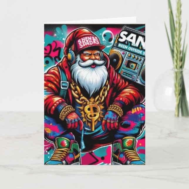 BAD SANTA CHRISTMAS CARD (Front)
