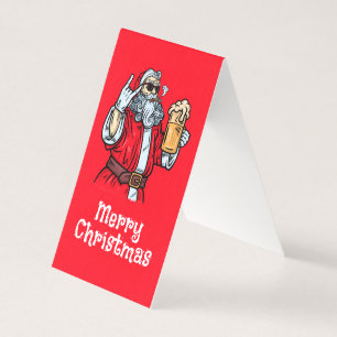 Bad Santa Claus, Rock, Beer and Cigar