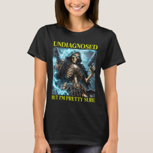 Bad Skeleton Undiagnosed Autism Brainrot T-Shirt