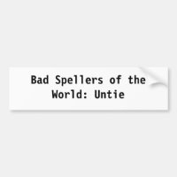 Bad Spellers of the World