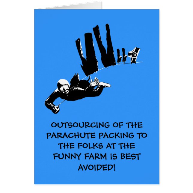 Bad taste but funny skydiving (Front)