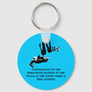 Bad taste but funny skydiving keychain