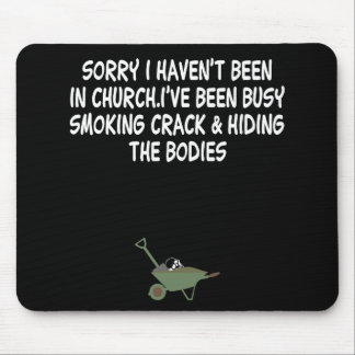 Bad taste crack joke mouse pad