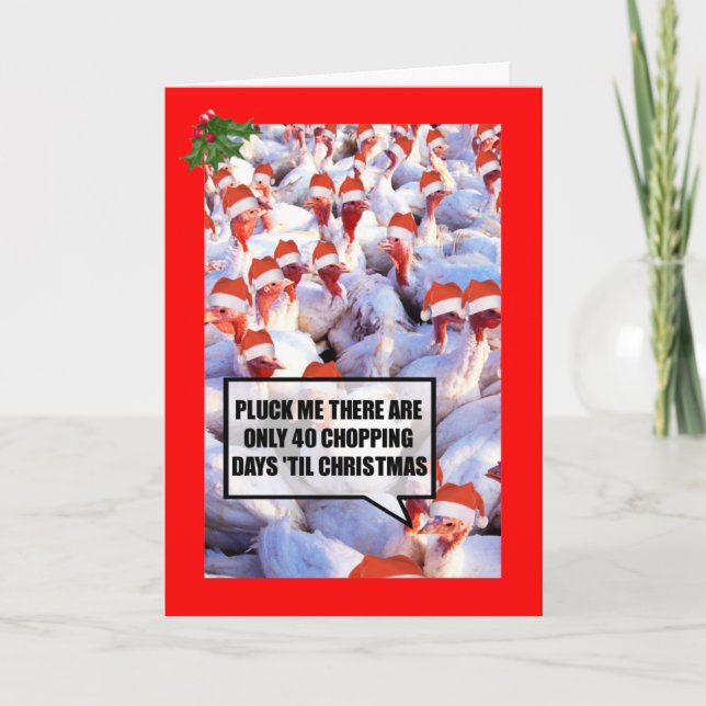 Bad taste Turkey Holiday Card (Front)