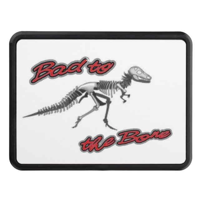 Bad to the Bone Dino Rex Trailer Hitch Cover (Front)
