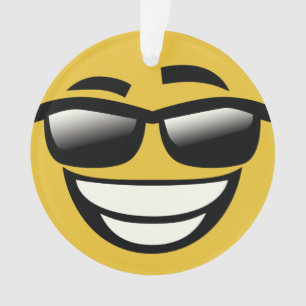 bad to the bone emoji ornament