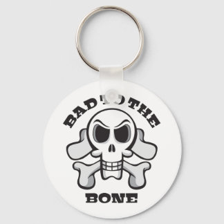 Bad to the Bone Keychain