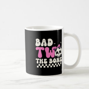 Bad Two The Bone 2nd Birthday Girls Spooky Birthda Coffee Mug