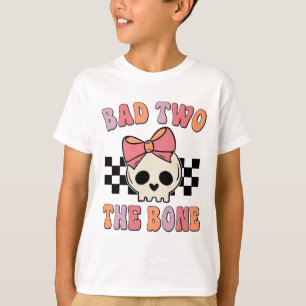 Bad Two The Bone Birthday 2 Years Old Birthday Kid T-Shirt