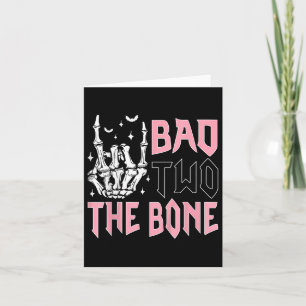 Bad Two The Bone Party Decorations 2 Years Old Bir Card