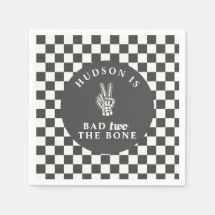 Bad TWO The Bone Second Birthday Napkin