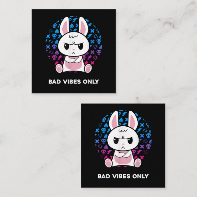 Bad Vibes Only Enclosure Card (Front/Back)