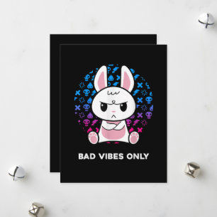 Bad Vibes Only Holiday Card