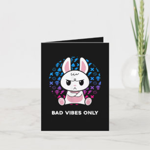 Bad Vibes Only Note Card