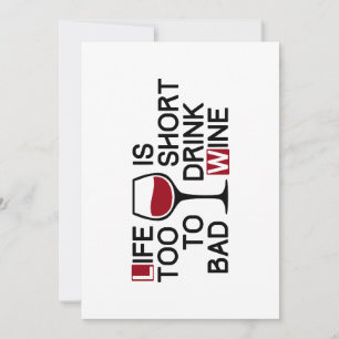 Bad wine invitation