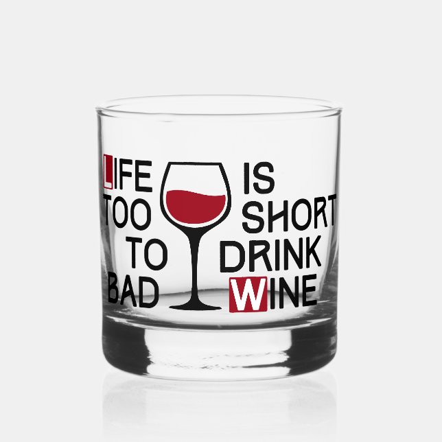 Bad wine whiskey glass (Front)