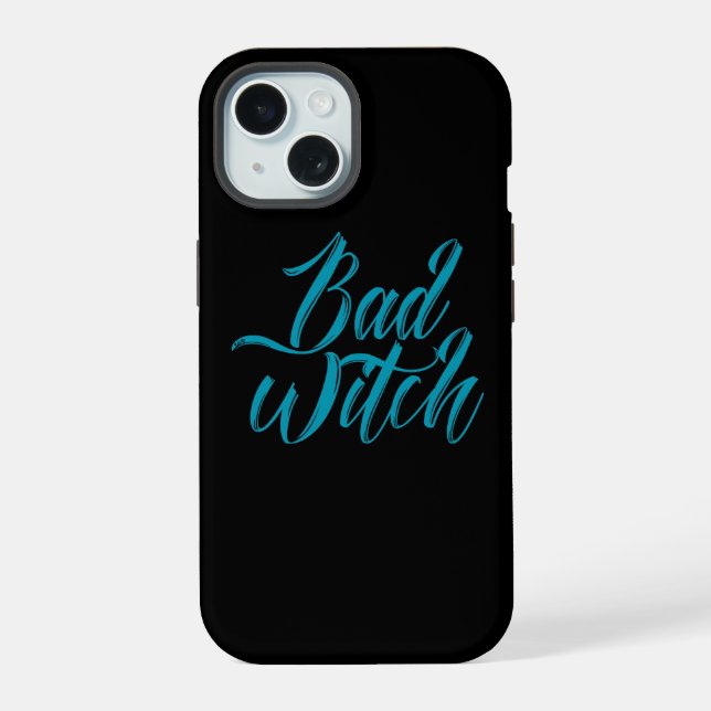 BAD WITCH funny halloween  iPhone 15 Case (Back)