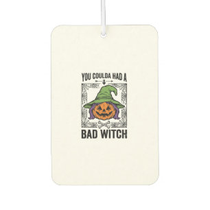 Bad Witch Funny Halloween Pumpkin Witch_1 Air Freshener