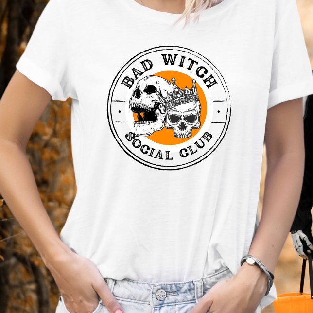 Bad Witch Social Club - Halloween Skeleton  T-Shirt (Creator Uploaded)