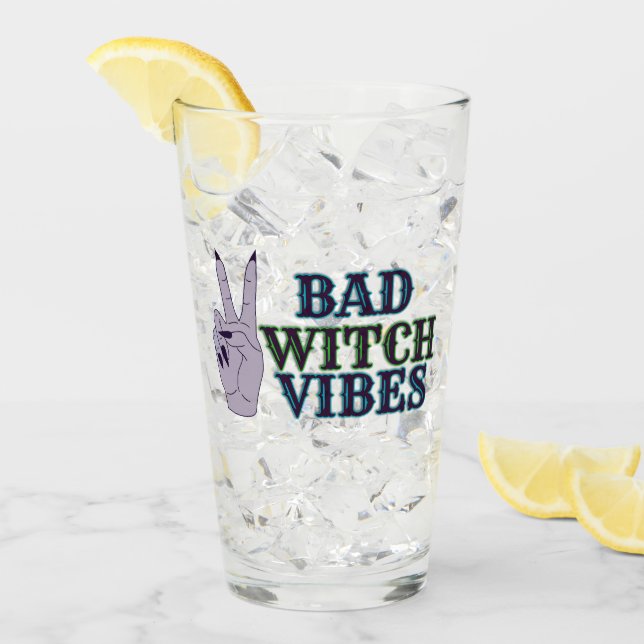 Bad Witch Vibes Witchy Hands Glass (Front Ice)